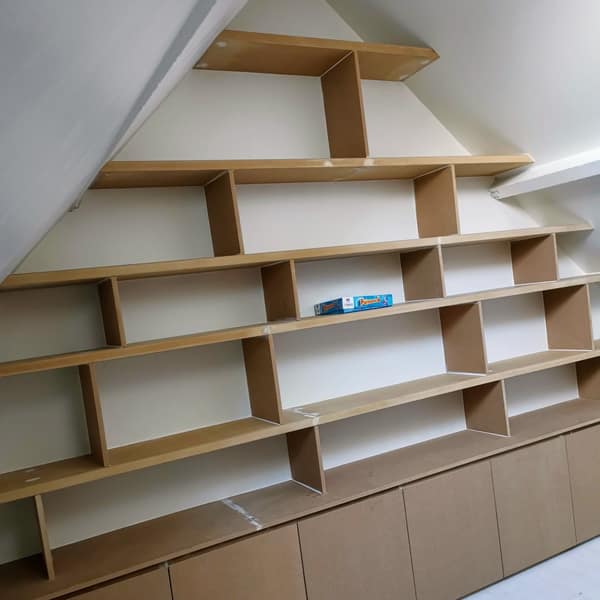 Aménagement intérieur en bois sur mesure par Le Wood Gang : De la conception...à la pose !