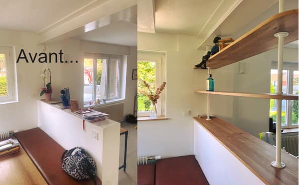 Réalisation en bois sur mesure par Le Wood Gang : Une touche de bois, ça change tout 😊