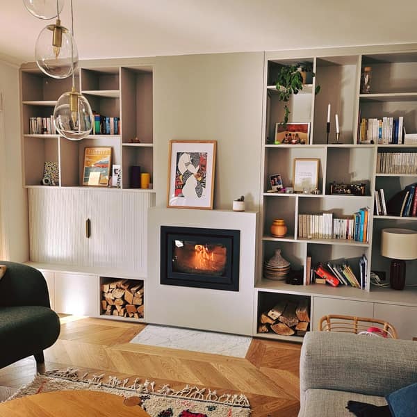 Porte ou verrière en bois sur mesure par Le Wood Gang : Qui se souvient des portes coulissantes sur les meubles anciens ? 🤓