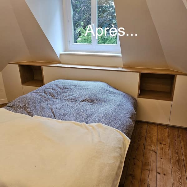 Aménagement bois pour enfants par Le Wood Gang : On reprend nos publications avec cette tête de lit pour super Ado !