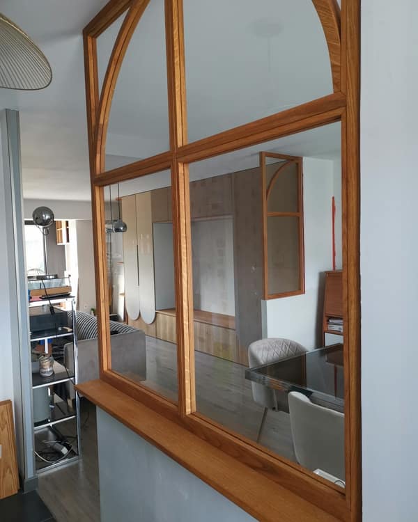 Porte ou verrière en bois sur mesure par Le Wood Gang : Zoom sur une petite partie de notre dernier projet...De superbes verrières en chêne massif sur-mesure 👌
