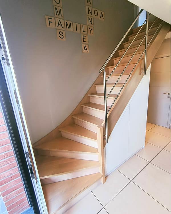 Aménagement intérieur en bois sur mesure par Le Wood Gang : Dans la famille "Souzescalier" je demande le petit dernier 😁