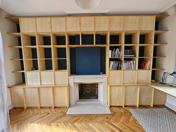 Réalisation en bois sur mesure par Le Wood Gang : Et si la cliente est enseignante en design, ça donne quoi ?
