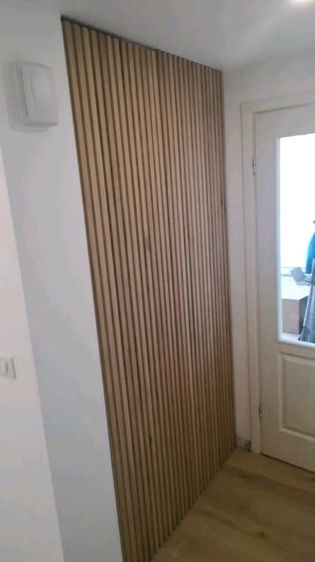 Réalisation en bois sur mesure par Le Wood Gang : Chéri, le vestibule a disparu !