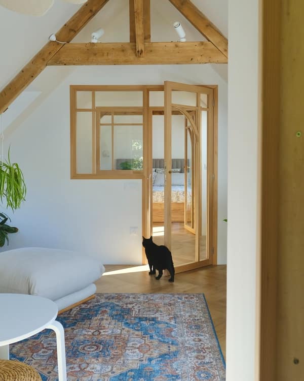 Porte ou verrière en bois sur mesure par Le Wood Gang : Une verrière c'est trop bien ! Mais une double verrière sur-mesure en enfilade, c'est encore mieux non ?