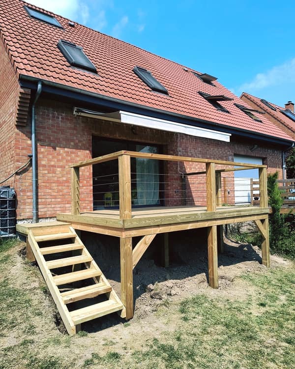 Aménagement bois pour enfants par Le Wood Gang : Retour sur notre terrasse sur pilotis, nos clients utilisent beaucoup plus cette "pièce de la maison", on est…