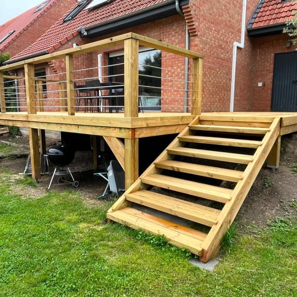 Aménagement extérieur en bois par Le Wood Gang : 3ème réalisation dans ce quartier hyper Sympa de Fretin ! Merci encore pour votre confiance 🙏