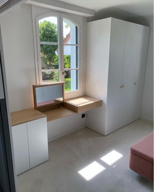 Aménagement intérieur en bois sur mesure par Le Wood Gang : Pour ce beau dressing, nos clients ne trouvaient pas le concept gagnant...nous avons donc pas mal échangés et…