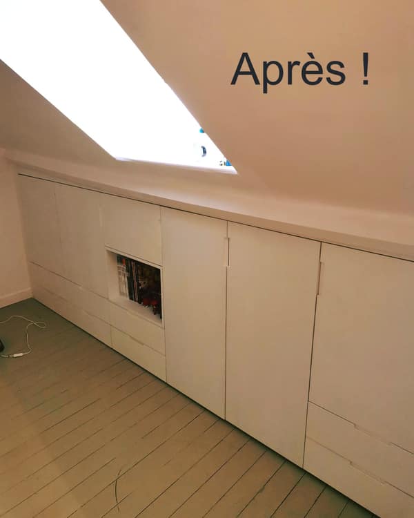Réalisation en bois sur mesure par Le Wood Gang : Vous avez des anciens aménagements de sous-pentes ?