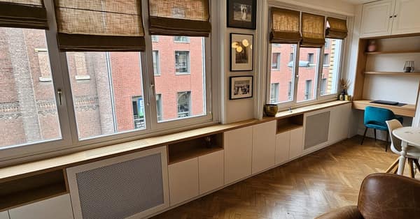 Aménagement intérieur en bois sur mesure par Le Wood Gang : Quoi de mieux que d'être rappelé par ses clients pour un nouveau projet ? 🤗