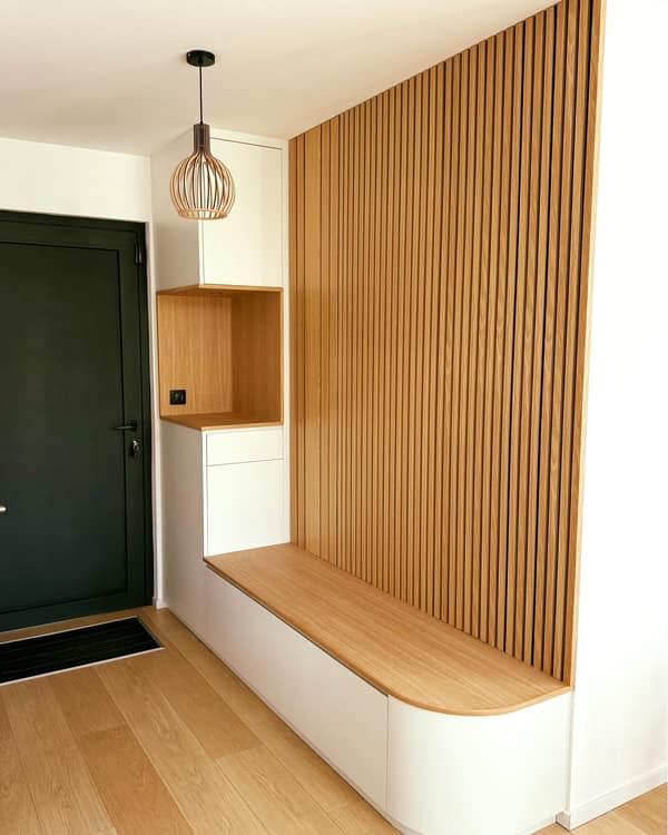 Aménagement intérieur en bois sur mesure par Le Wood Gang : Pour vous, quelle serait la définition d'une vraie entrée ?